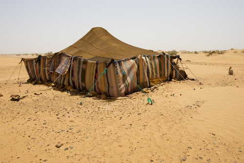 Pleteni beduinski šator.